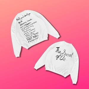 Gracie Abrams The Secret of Us Tracklist Crewneck Pullover Sweatshirt